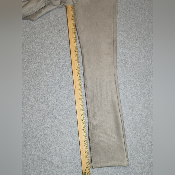 Zara Slim Faux Suede Slit Pants Womens - Picture 10 of 13
